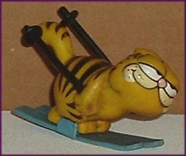 GARFIELD Cat PVC Figure SKIER Skiing GARFIELD Cat PVC Figure SKIER Skiing