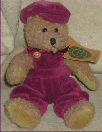 BOYDS Bears Plush jointed Bear BRUCE 8" w/Overalls BOYDS Bears Plush jointed Bear BRUCE 8" w/Overalls