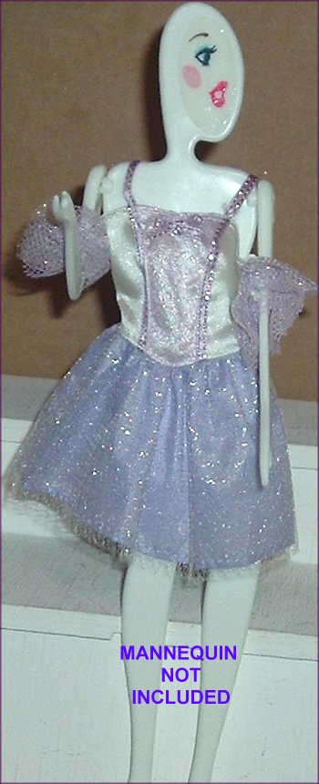 BARBIE Doll Fashion Clothes FANCY Lacy Party Dress BARBIE Doll Fashion Clothes FANCY Lacy Party Dress