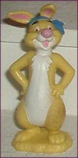 POOH Friend RABBIT PVC Figure Blue Headband Disney POOH Friend RABBIT PVC Figure Blue Headband Disney