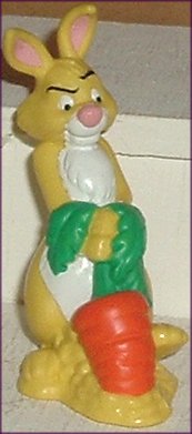 POOH Friend RABBIT PVC Figure w/Carrot Disney POOH Friend RABBIT PVC Figure w/Carrot Disney