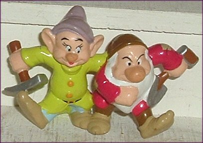 Snow White Dwarf DOPEY & GRUMPY PVC Figure Disney Snow White Dwarf DOPEY & GRUMPY PVC Figure Disney