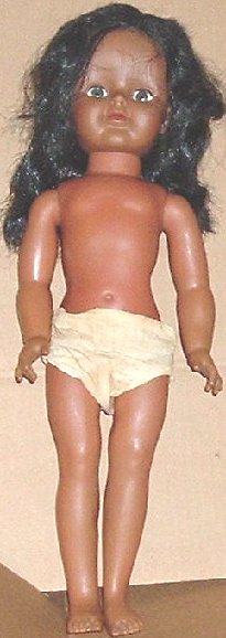 Vintage Vinyl Poseable Black Girl Doll 20" Vintage Vinyl Poseable Black Girl Doll 20"